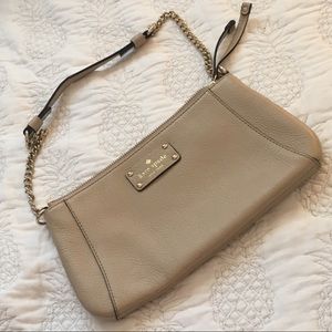 Kate Spade handbag nude colored with gold hardware
